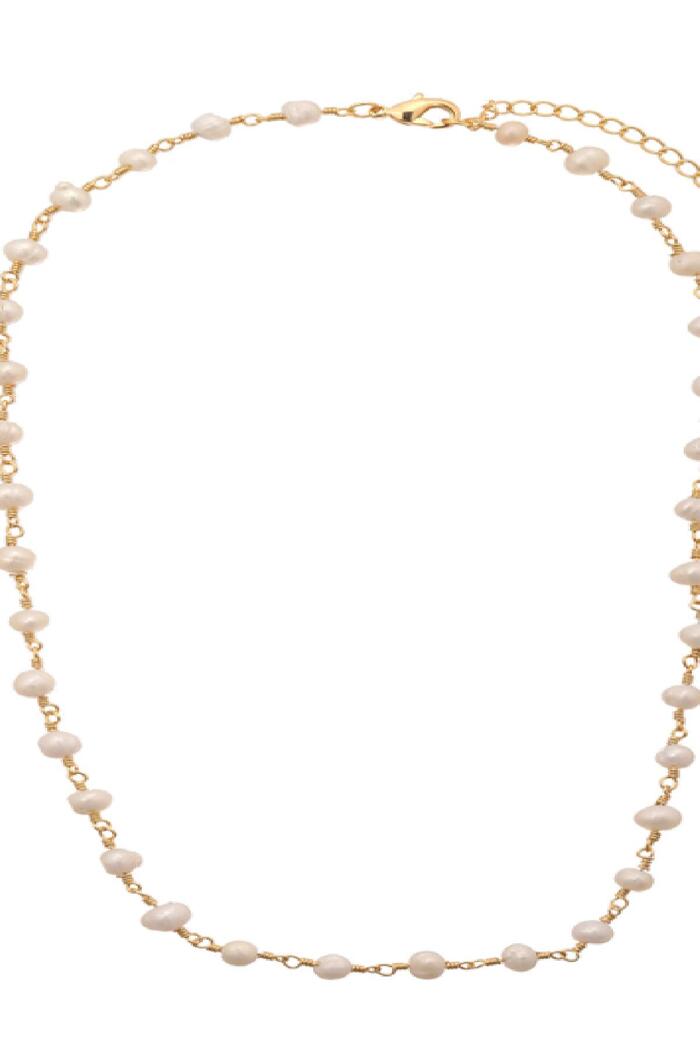 Kette Chain of Pearls Gold Vergoldet Bild5